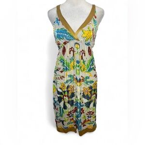 Hale Bob Multicolor Floral Midi Dress
